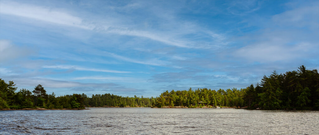 Blue Skies over Lake Nipissing, Ontario